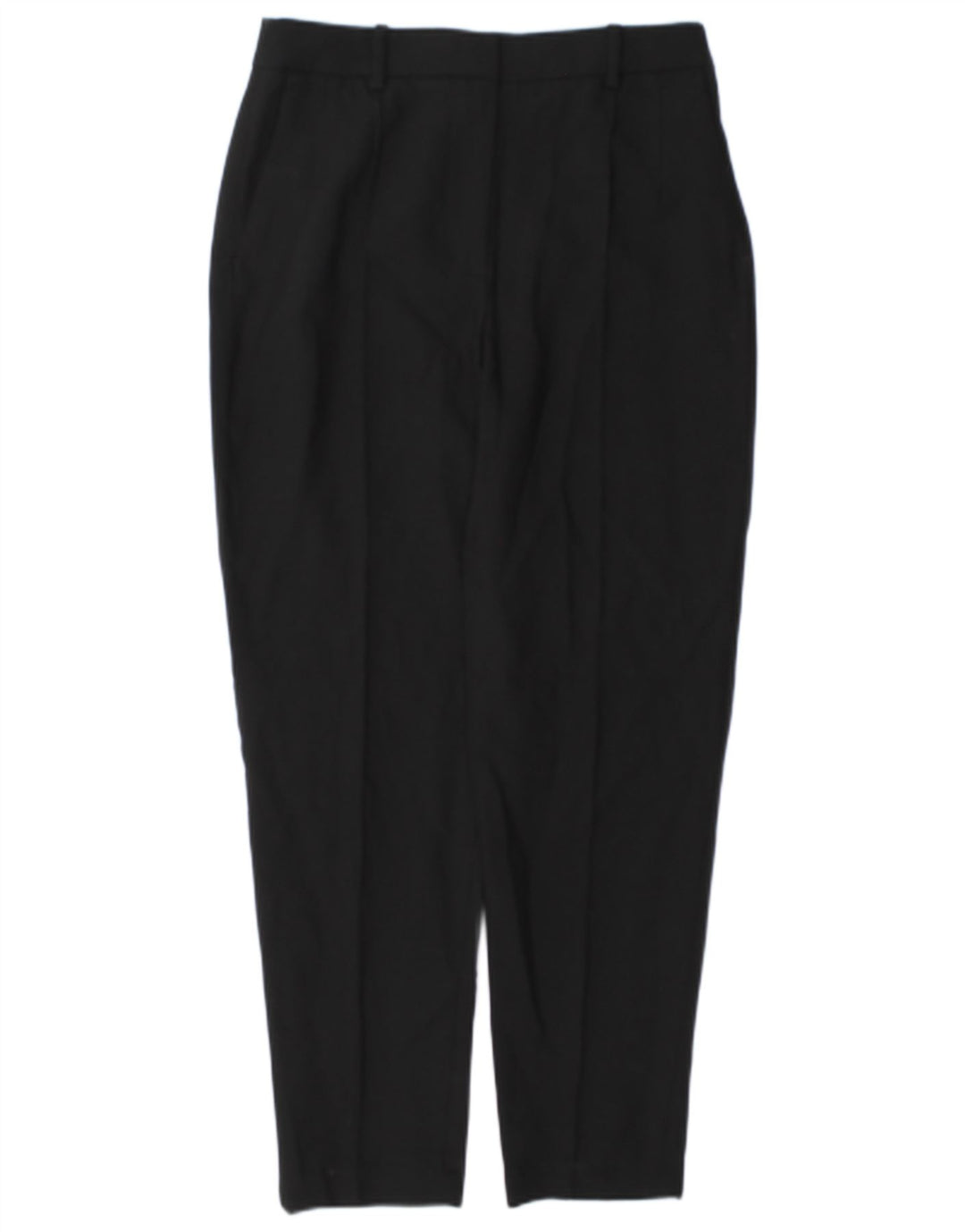 Zara Γυναικείο παντελόνι Chino με κωνικό καρφί, Μεσαίο W28 L27 Μαύρο Πολυεστέρας