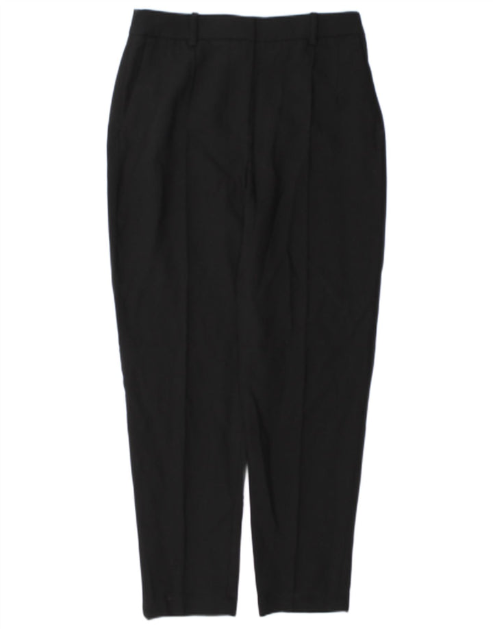 Zara Γυναικείο παντελόνι Chino με κωνικό καρφί, Μεσαίο W28 L27 Μαύρο Πολυεστέρας