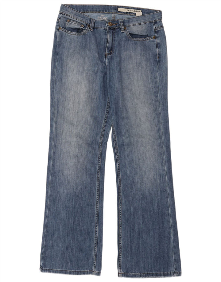 Dkny Γυναικεία Soho Flared Jeans W32 L32 Blue Cotton