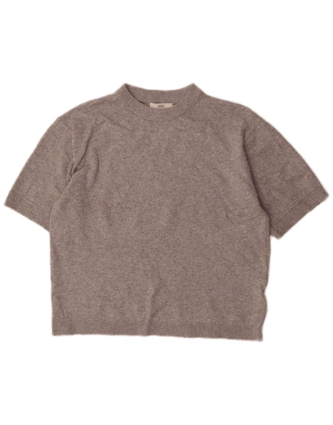 Γυναικείο πουλόβερ με λαιμόκοψη MARKS & SPENCER UK 14 Medium Grey