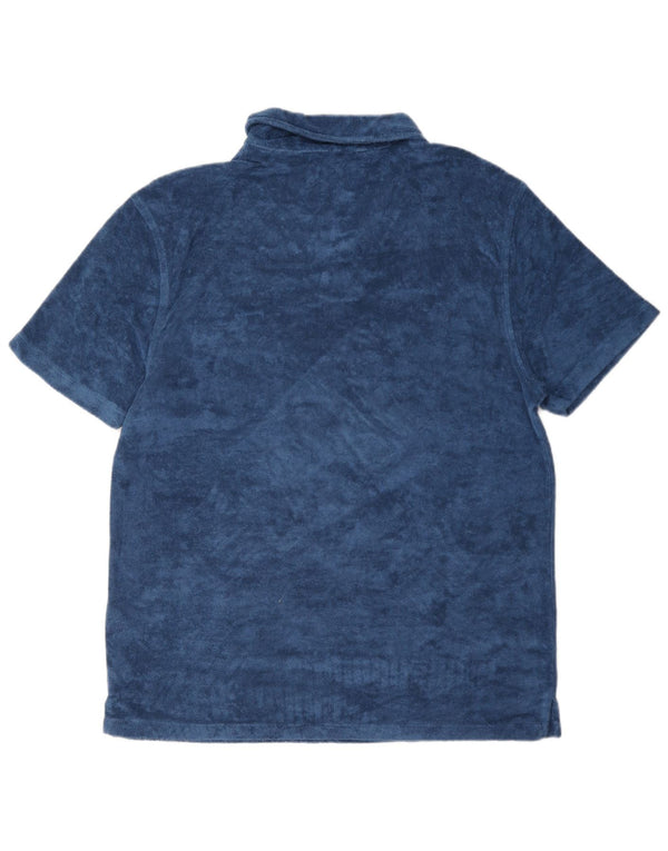 Ανδρικό βελούδινο πουκάμισο πόλο Reiss XL Blue Modal