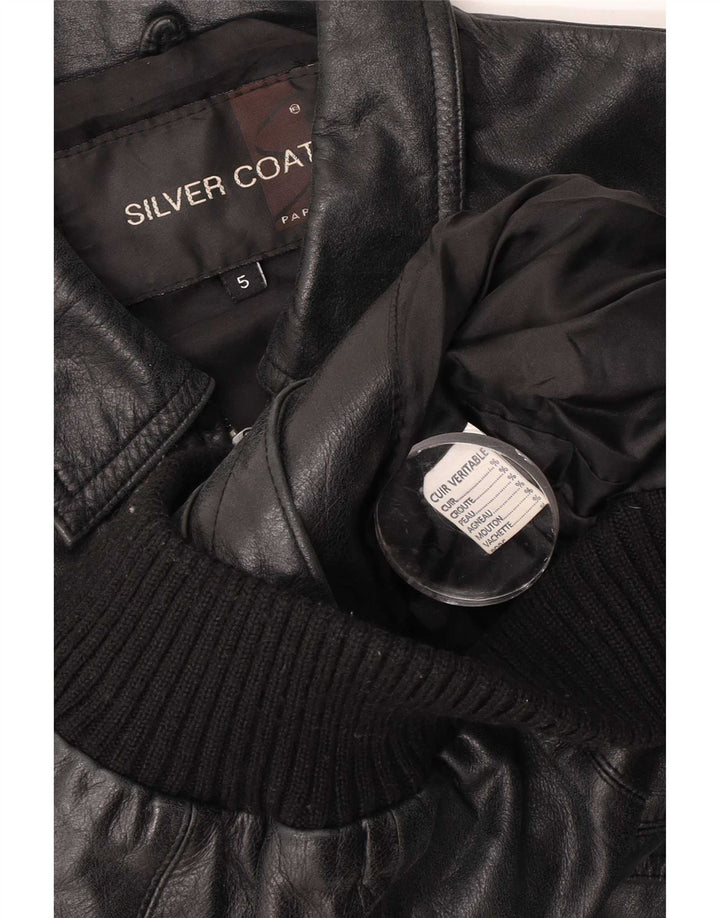 Vintage Boys Leather Jacket 4-5 Years Μαύρο
