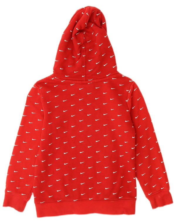 Nike Boys Graphic Hoodie Jumper 5-6 ετών Μεσαίο κόκκινο βαμβακερό