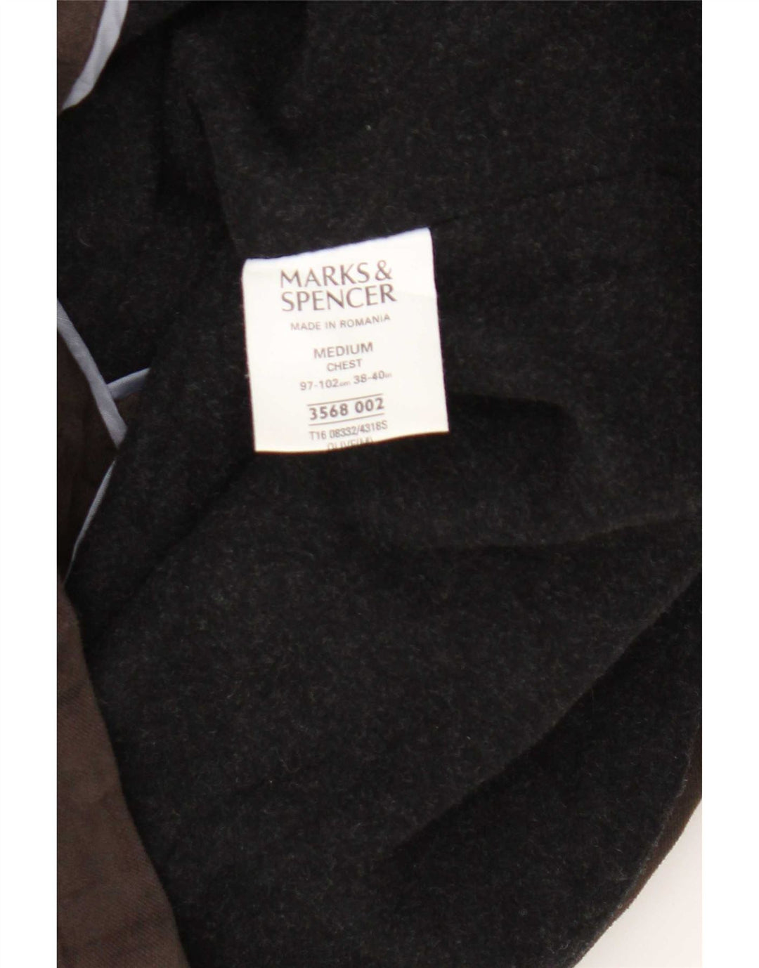 Ανδρικό Βοηθητικό Μπουφάν Marks & Spencer UK 38 Βαμβακερό μεσαίο καφέ