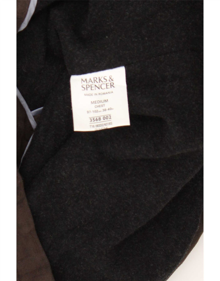 Ανδρικό Βοηθητικό Μπουφάν Marks & Spencer UK 38 Βαμβακερό μεσαίο καφέ