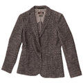 Massimo Dutti Γυναικείο μπουφάν σακάκι με 1 κουμπί EU 40 Medium Grey Houndstooth
