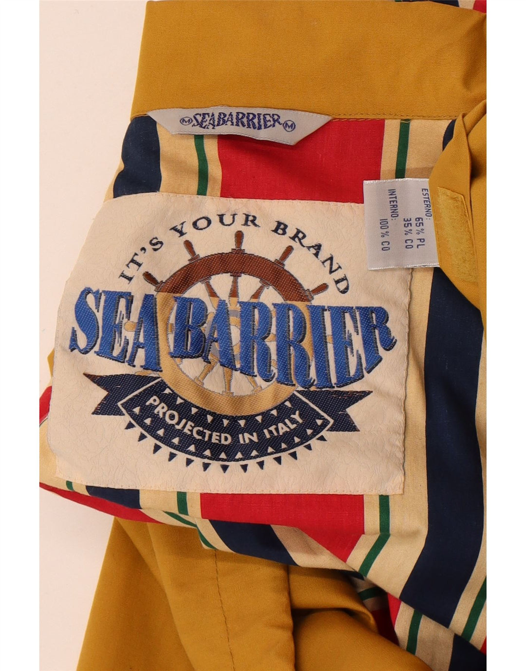 Sea Barrier Ανδρικό Bomber Jacket UK 40 Large Yellow Polyester