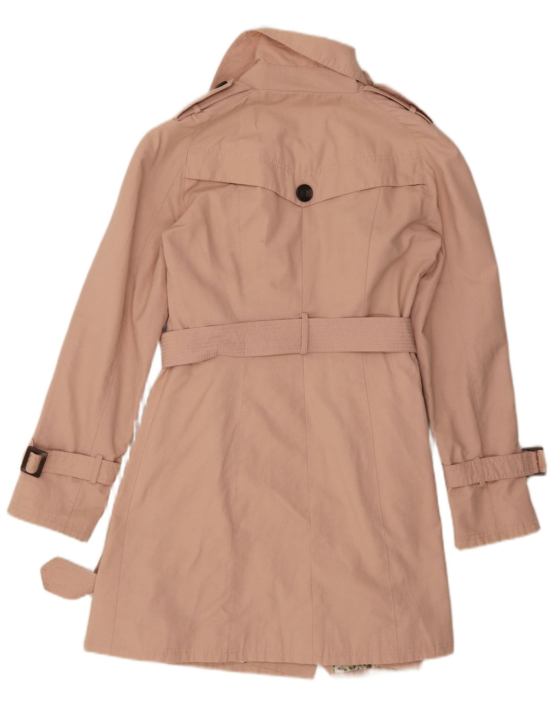 Marks & Spencer Γυναικεία καμπαρντίνα UK 10 Small Pink Cotton