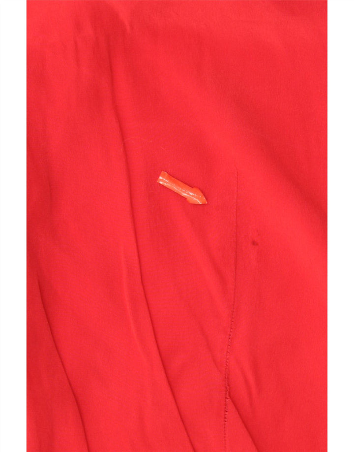 Andrea Mare Γυναικείο Πουκάμισο Μπλούζα UK 16 Large Red Silk