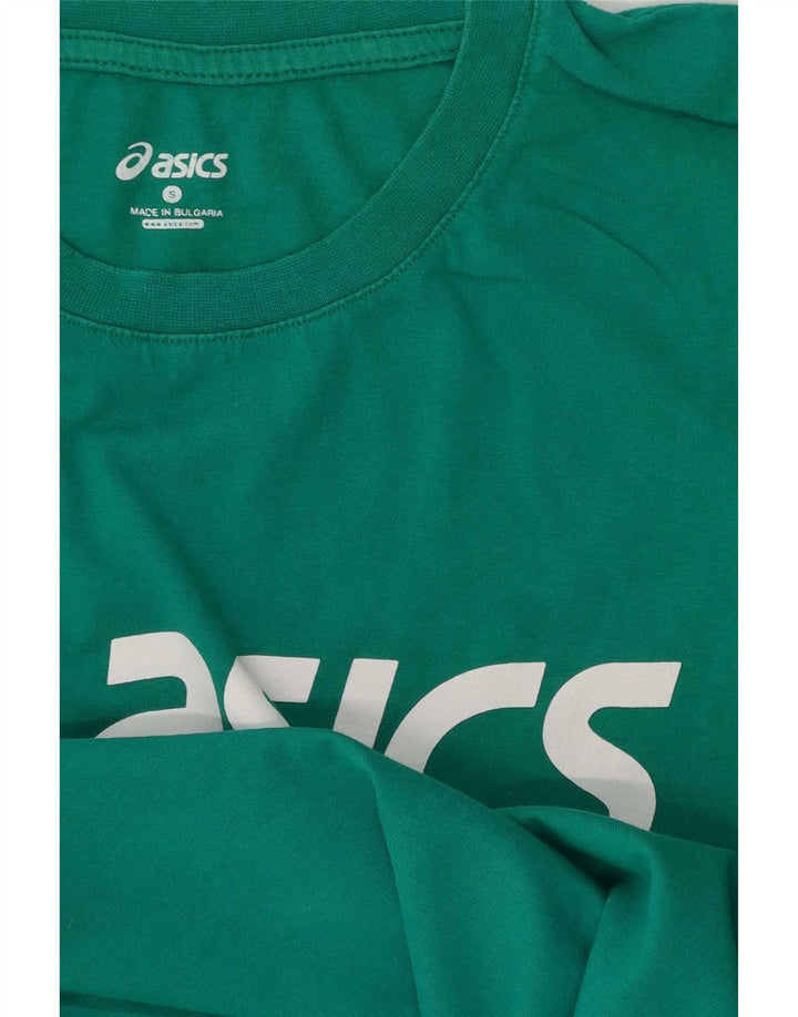 Ανδρικό γραφικό μπλουζάκι Asics Top Μικρό πράσινο
