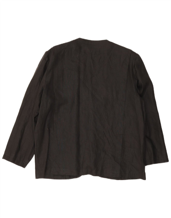 Vintage γυναικείο σακάκι 1 κουμπιού Blazer UK 14 μεγάλο μαύρο