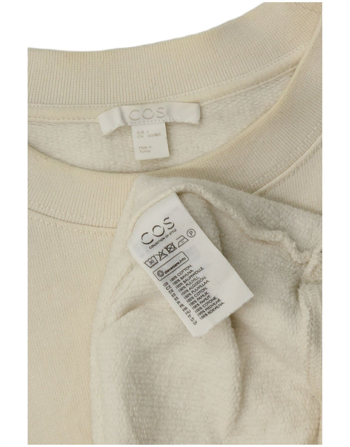 Cos Γυναικεία φούτερ υπερμεγέθη Jumper UK 10 Small Off White Βαμβακερά