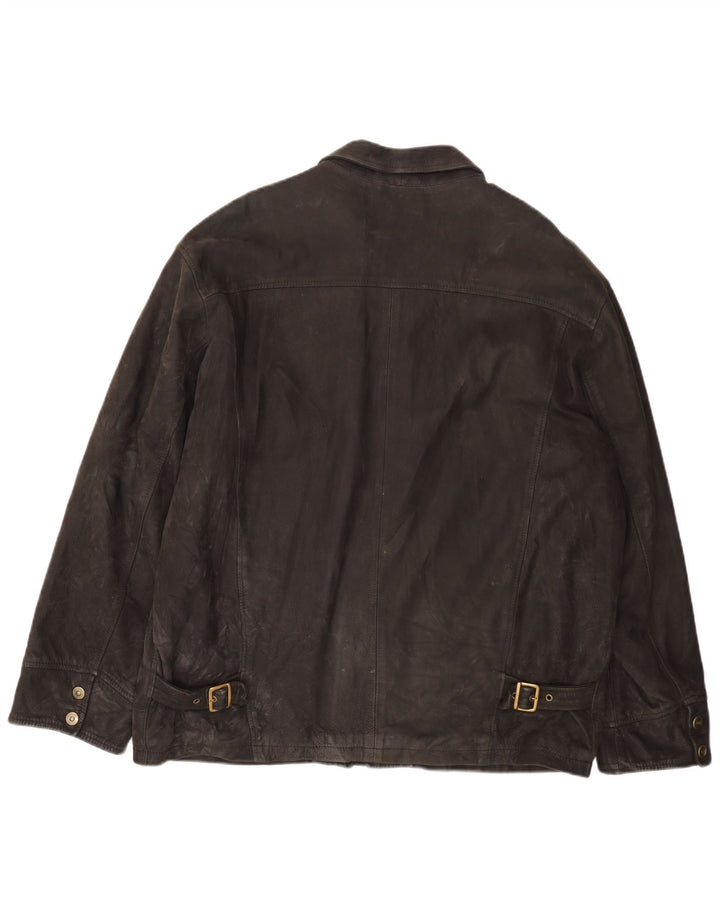 Vintage Ανδρικό Δερμάτινο Μπουφάν IT 52 XL Καφέ Δερμάτινο