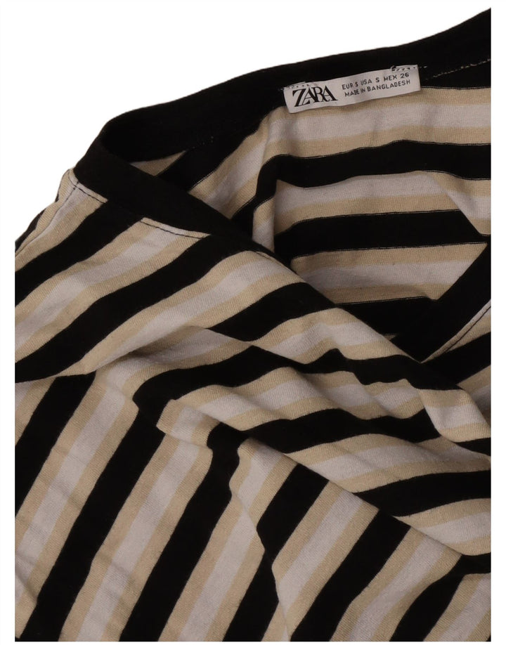 Zara γυναικείο μπλουζάκι υπερμεγέθη τοπ UK 10 μικρές πολύχρωμες ριγέ