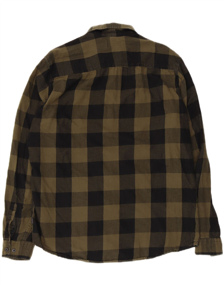 Ανδρικό φανελένιο πουκάμισο Jack & Jones XL Χακί βαμβακερό