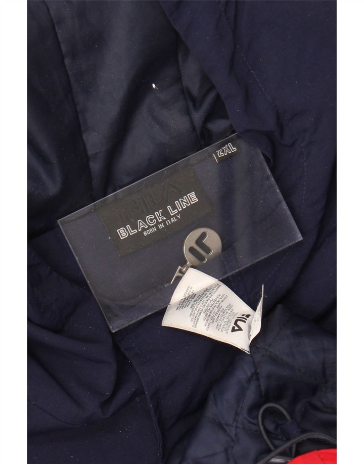 Ανδρικό γραφικό μπουφάν FILA Windbreaker UK 44 2XL πολύχρωμο μπλοκ