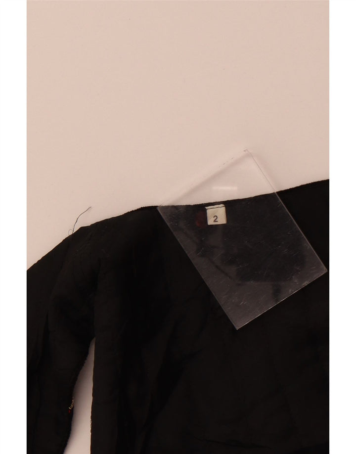 Vintage Γυναικείο Velvet OPEN Γιλέκο US 2 XS Μαύρο