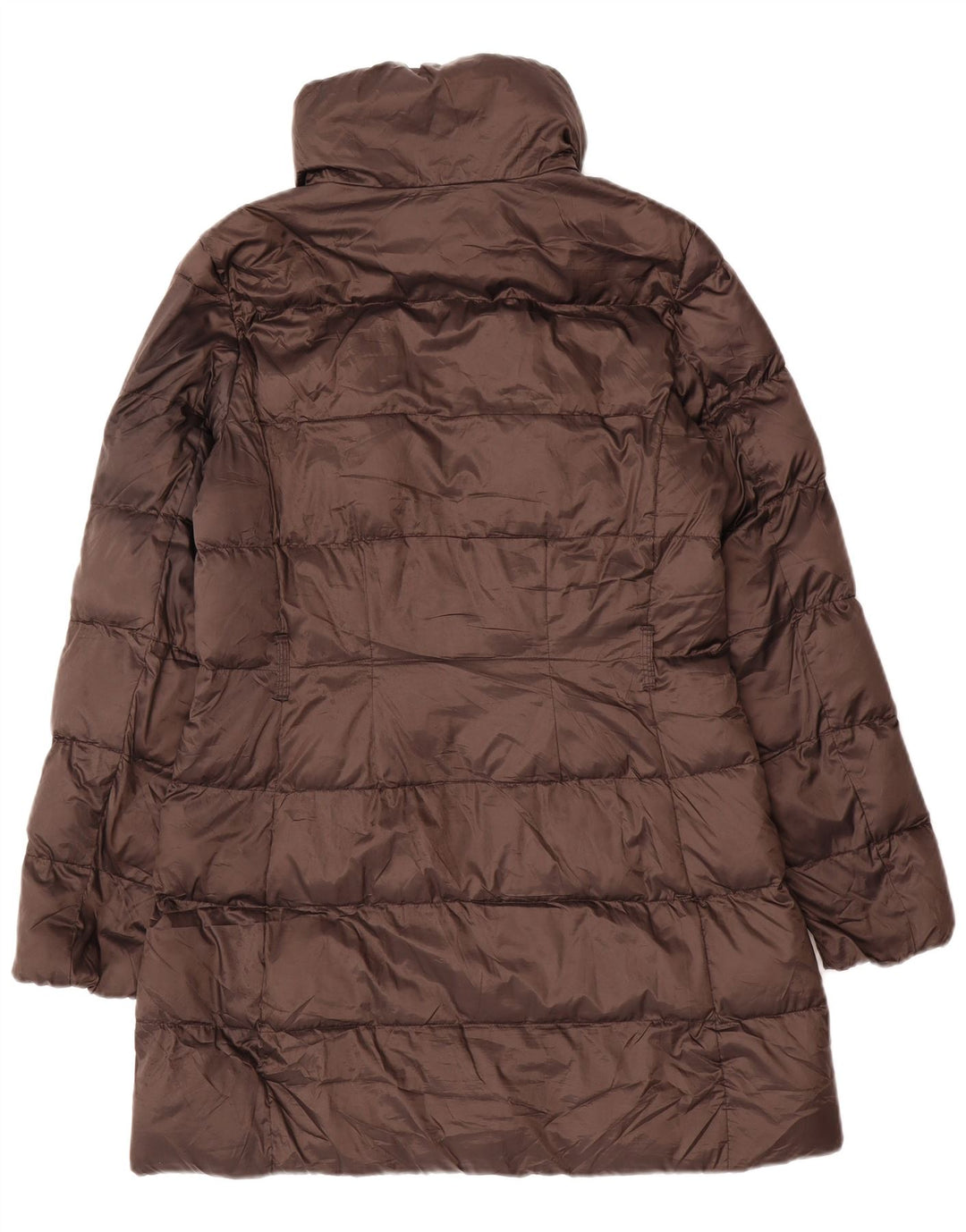 Massimo Dutti Γυναικείο παλτό με επένδυση UK 14 Μεσαίο καφέ πολυαμίδιο