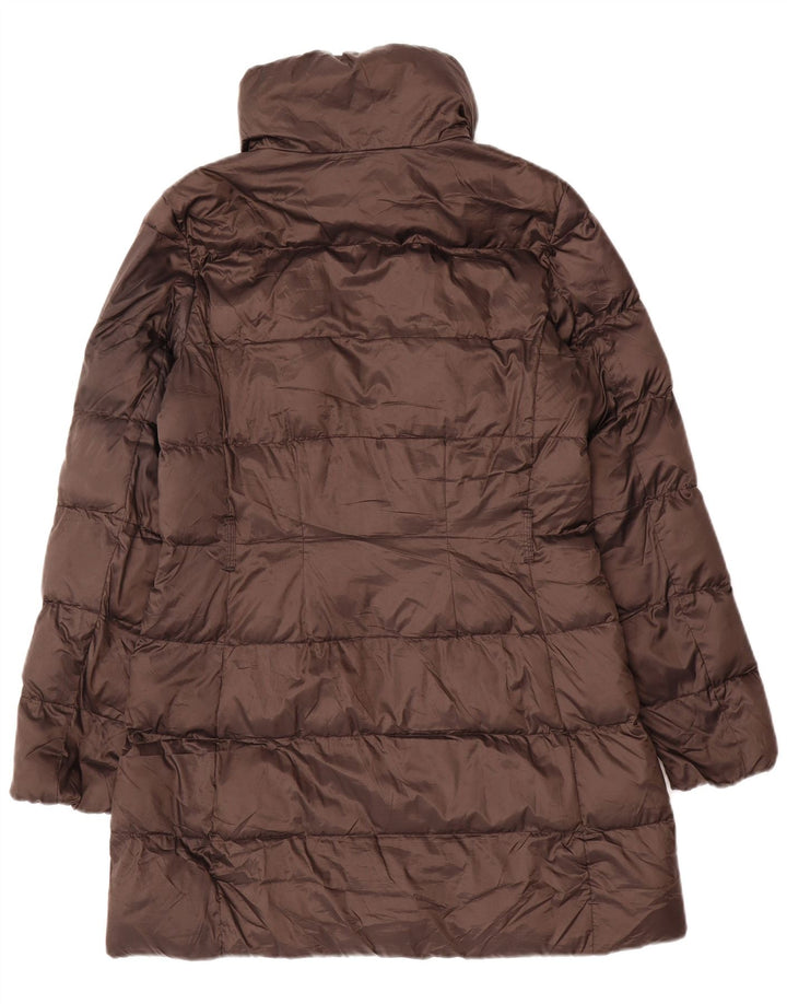 Massimo Dutti Γυναικείο παλτό με επένδυση UK 14 Μεσαίο καφέ πολυαμίδιο
