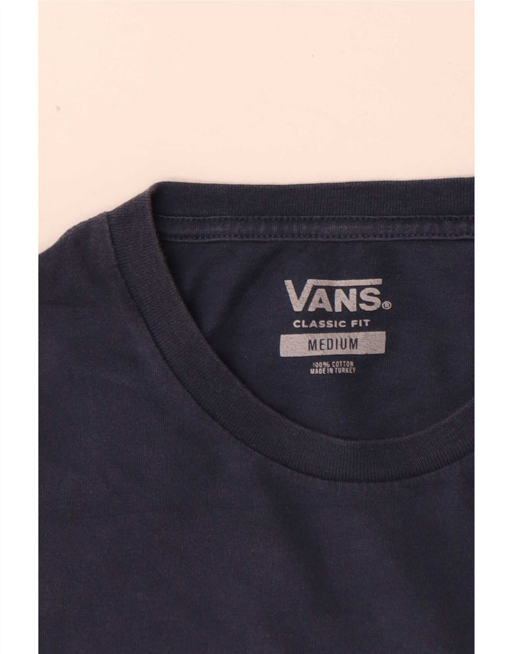 Ανδρικό μπλουζάκι Vans Classic Fit Τοπ μεσαίου μπλε χρώματος βαμβακερό