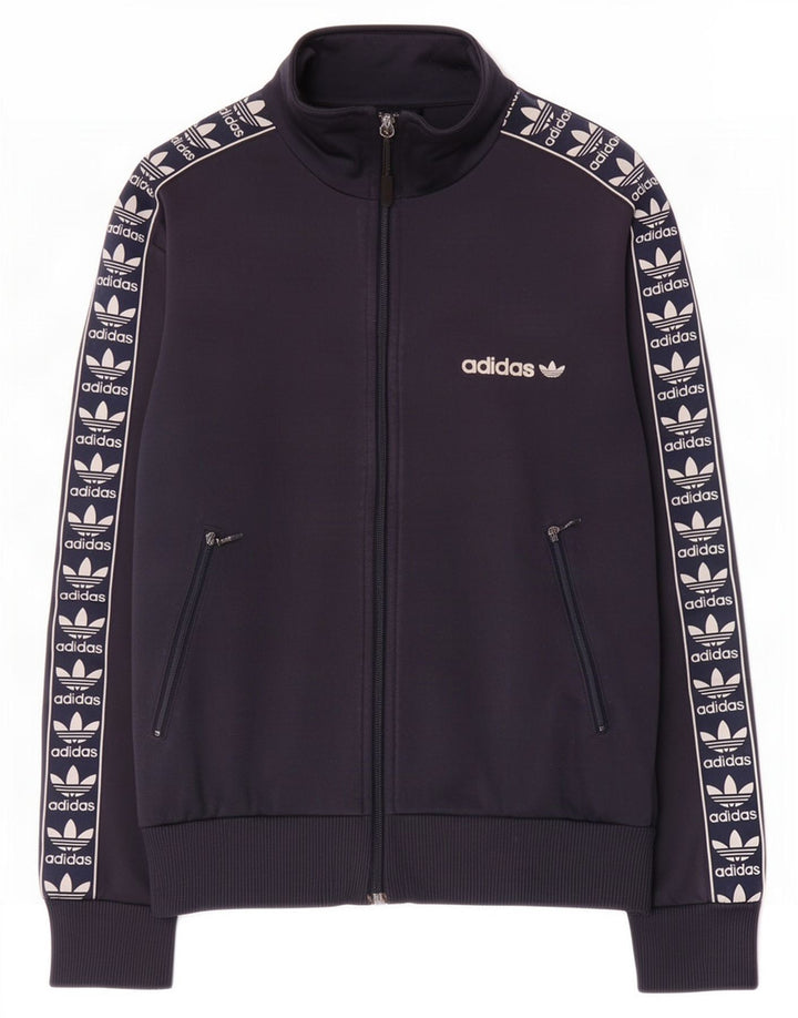 Ανδρική αθλητική φόρμα γραφικών Adidas Top Jacket XS Navy Blue Polyester