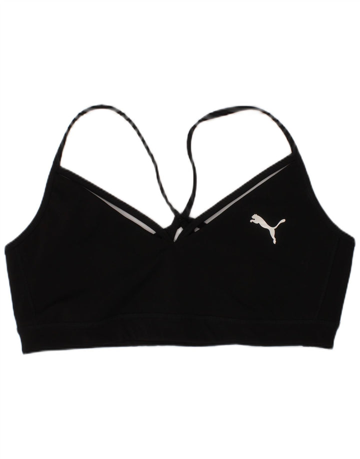 Puma Γυναικείο Αθλητικό Σουτιέν Τοπ Μεγάλο Μαύρο Πολυεστερικό Sports
