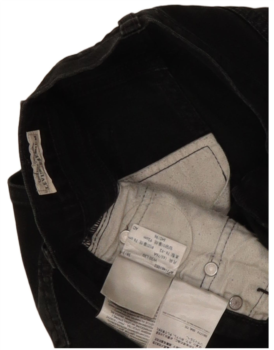 Ανδρικό τζιν ίσιο Levi's W30 L30 μαύρο βαμβακερό