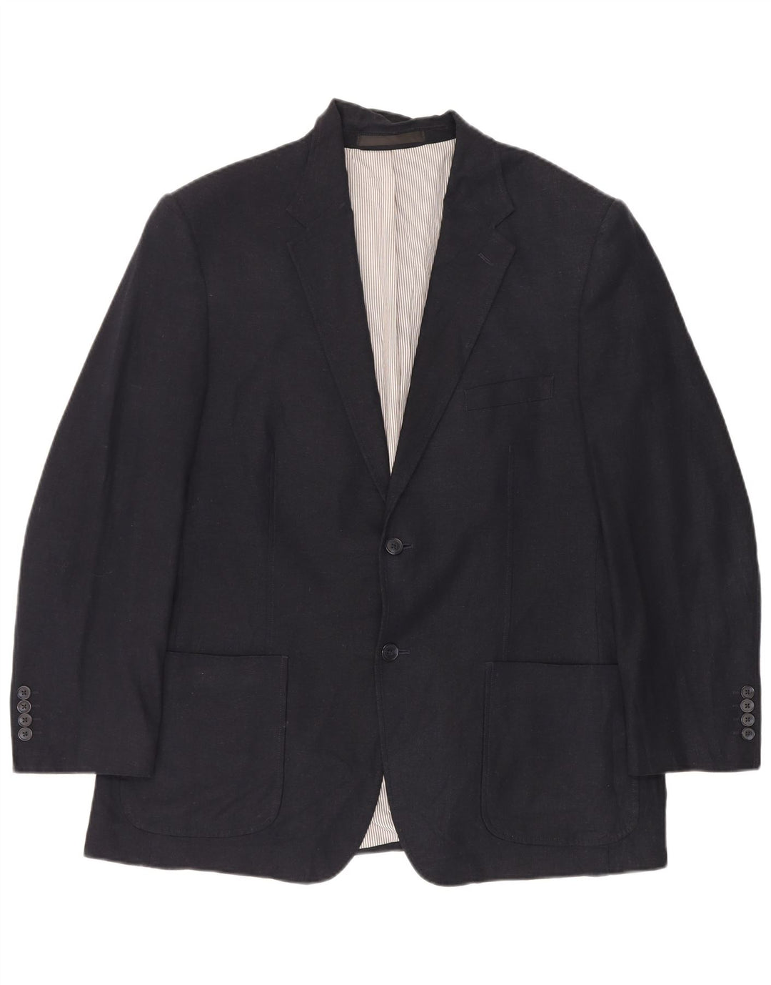 Marks & Spencer Ανδρικό σακάκι μπλέιζερ με 2 κουμπιά UK 44 XL Navy Blue λευκά είδη