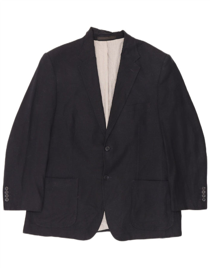 Marks & Spencer Ανδρικό σακάκι μπλέιζερ με 2 κουμπιά UK 44 XL Navy Blue λευκά είδη