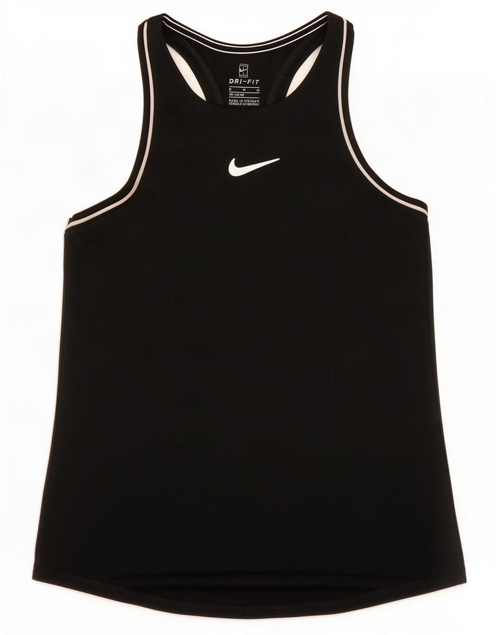 Nike Girls Dri Fit Vest Top 10-11 Years Medium Black Polyester