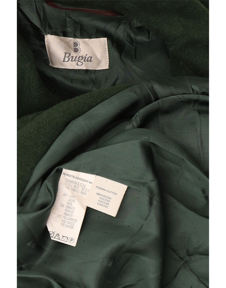 Vintage Γυναικείο Oversized Πανωφόρι UK 18 XL Πράσινο μαλλί
