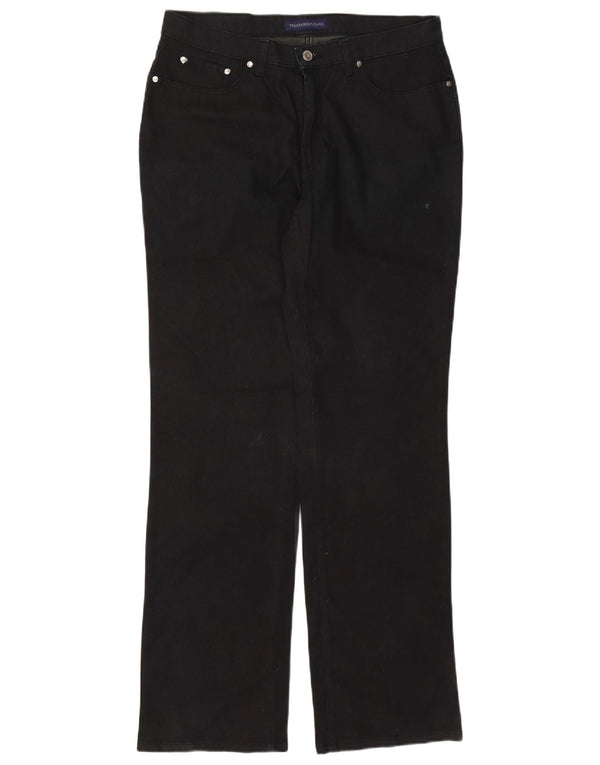 TRUSSARDI Ανδρικό τζιν ίσιο W36 L33 Μαύρο βαμβακερό