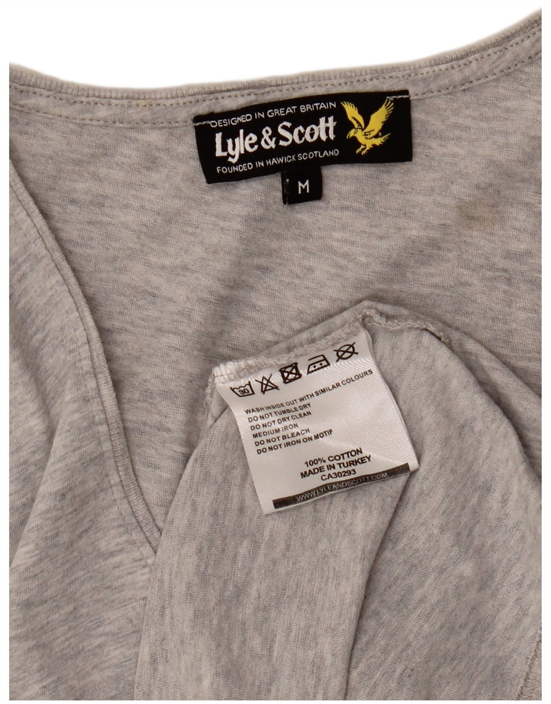Ανδρικό γιλέκο LYLE & SCOTT Βαμβακερό μεσαίο γκρι