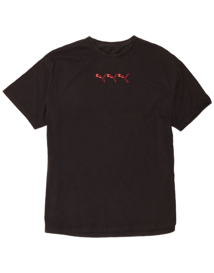 Puma Ανδρικό T-Shirt Top XL Μαύρο βαμβακερό