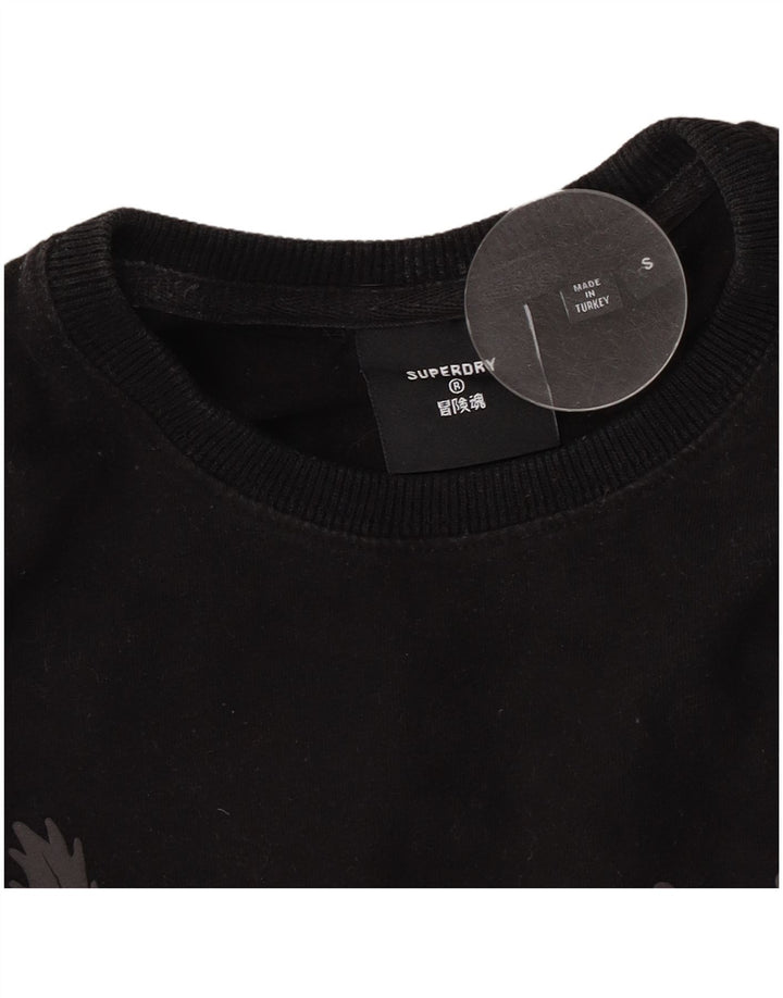 Ανδρικό γραφικό T-Shirt Superdry Top Small Black