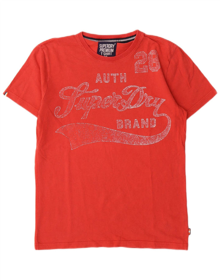 Ανδρικό γραφικό μπλουζάκι Superdry, μικρό κόκκινο βαμβακερό