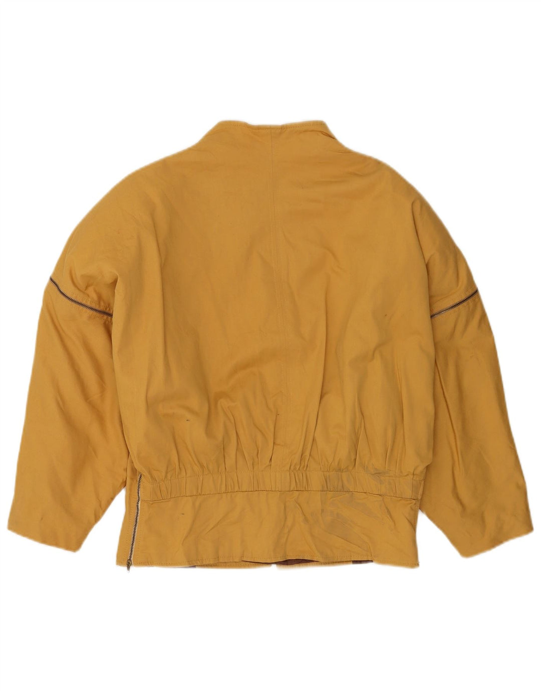 Vintage Γυναικείο Bomber Jacket IT 42 Medium Yellow Cotton