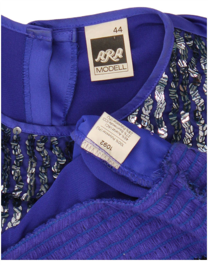 Γυναικεία μακρυμάνικη μπλούζα ARA Top EU 44 XL Blue Polyester