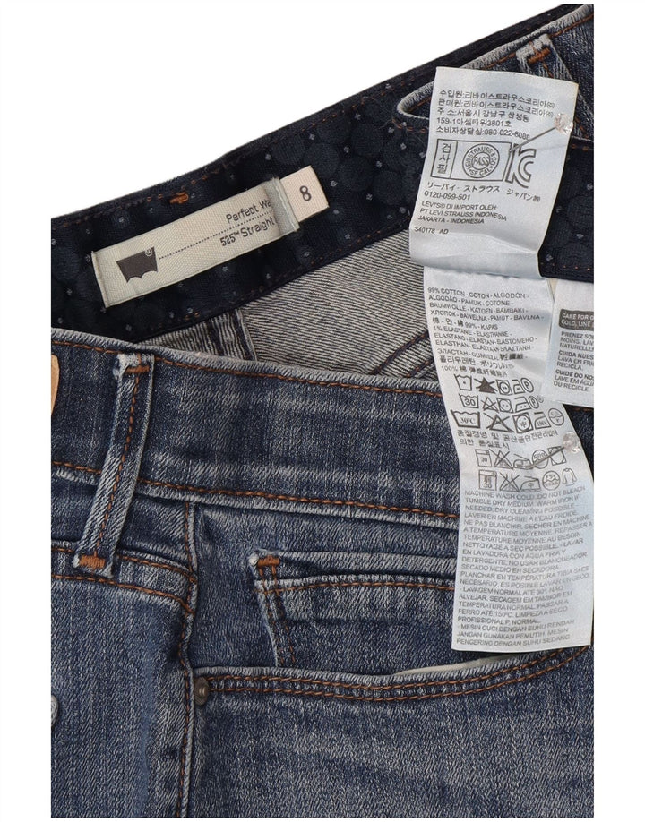 Γυναικείο Levi's 525 Straight Jeans US 8 Medium W28 L30 Μπλε βαμβακερό