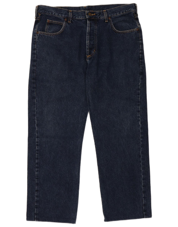 Lee Mens Straight Jeans W38 L27 Navy Blue