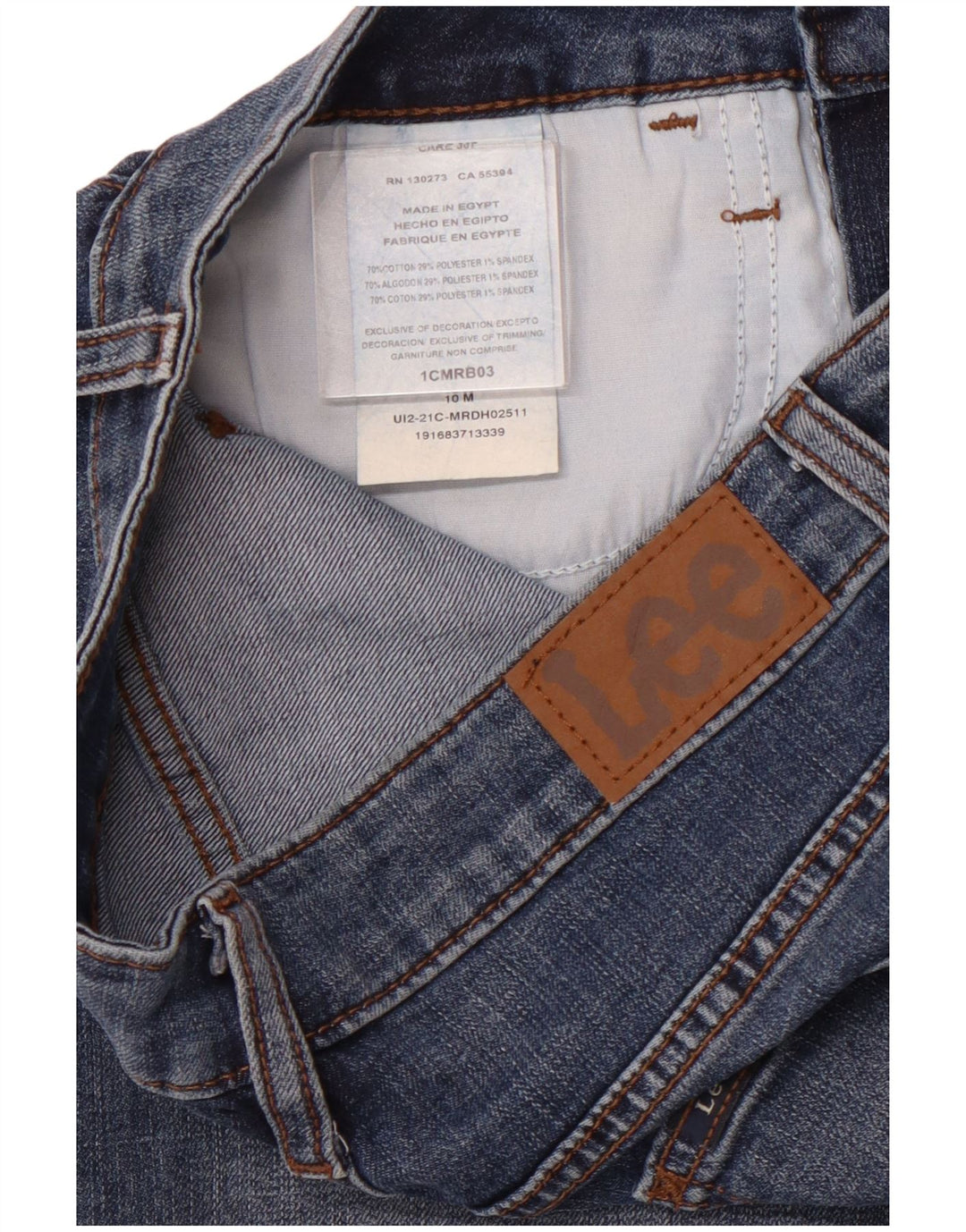 Γυναικείο κανονικό τζιν σορτς βερμούδα LEE 10 μεγάλο W28 μπλε