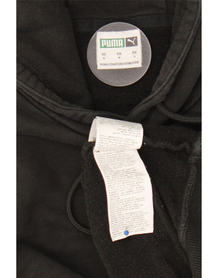 Ανδρικό κουκούλα Puma, βαμβακερό μικρό μαύρο