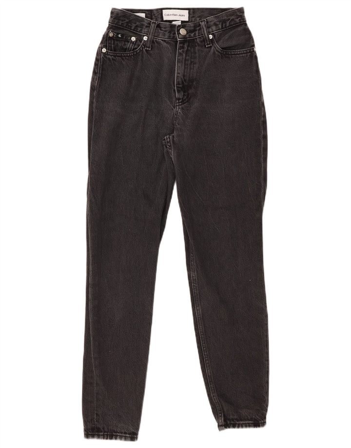 CALVIN KLEIN Γυναικείο Slim Jeans W25 L27 Μαύρο βαμβακερό