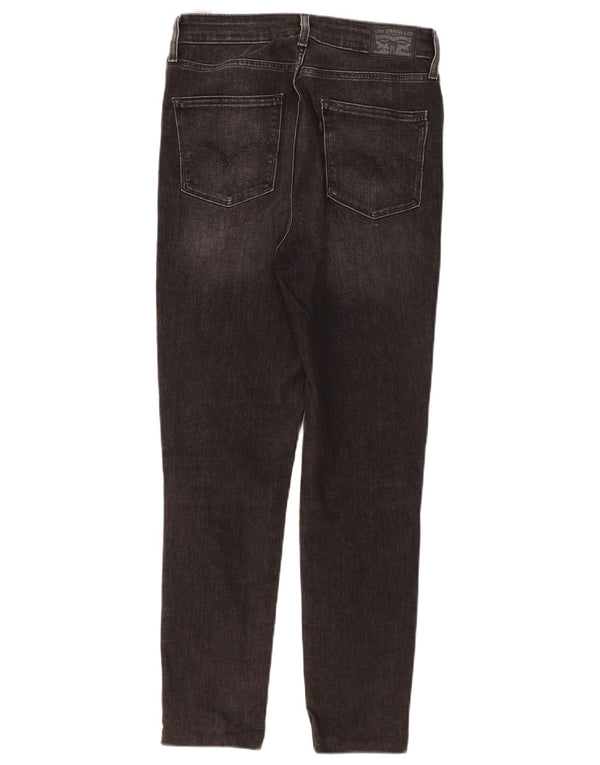Levi's γυναικείο 721 ψηλό ψηλό στενό τζιν W29 L27 μαύρο βαμβακερό