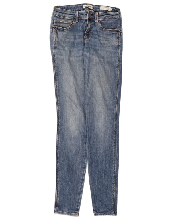 Guess Womens Curve X Ψηλόχρωμο Skinny Jeans W25 L29 Blue Polyester