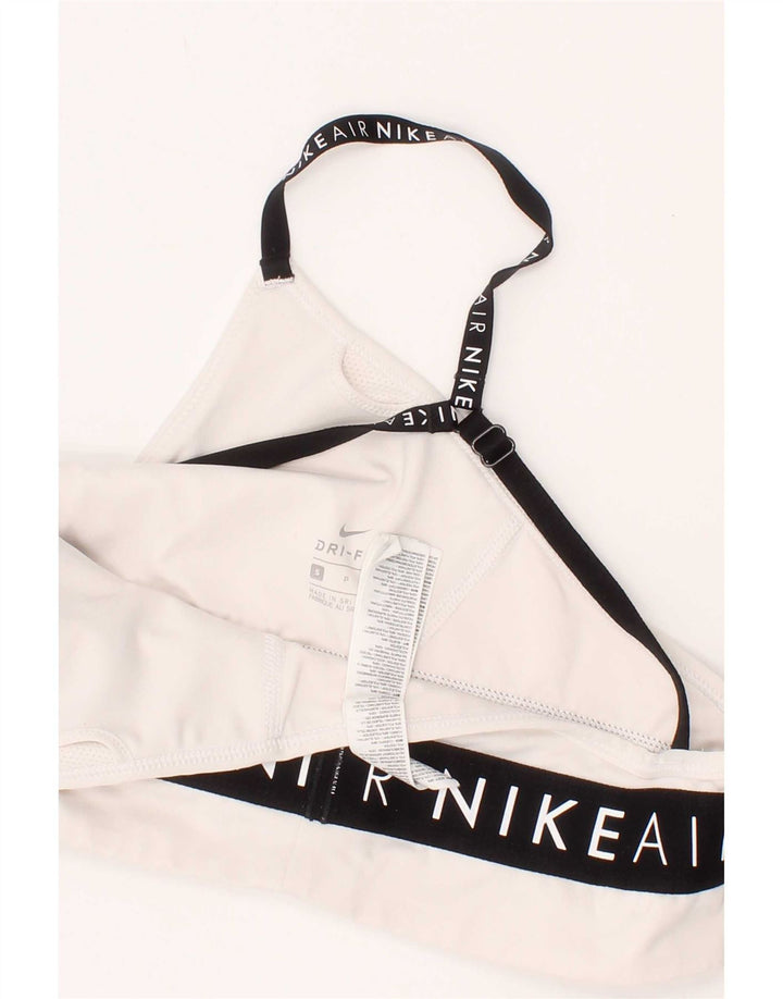 Γυναικείο γραφικό αθλητικό σουτιέν Nike Small off White Sports από πολυεστέρα