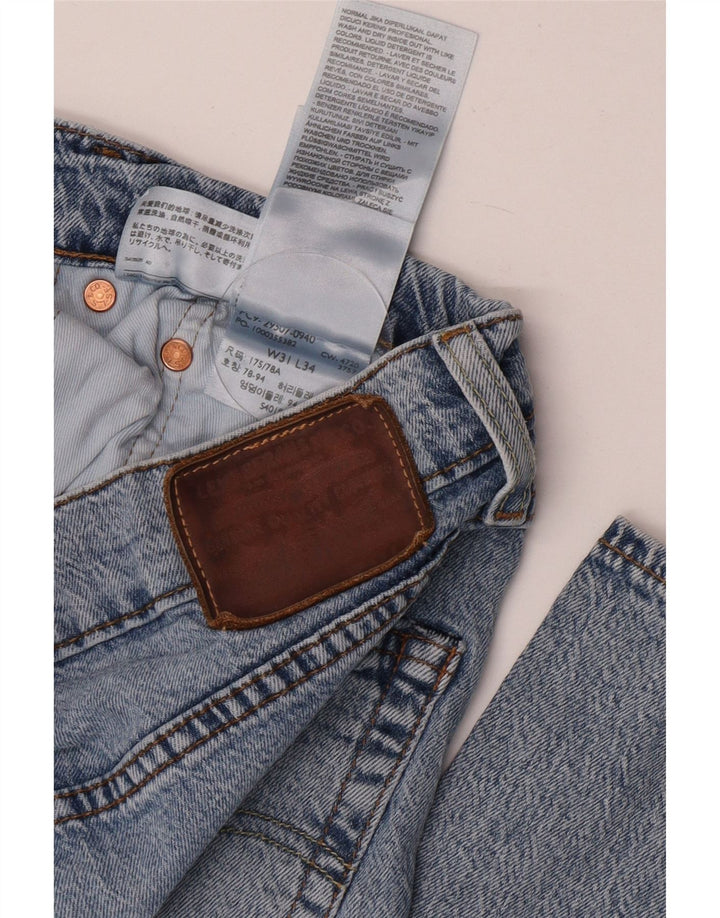 Ανδρικό τζιν Levi's Straight W31 L34 Μπλε βαμβακερό