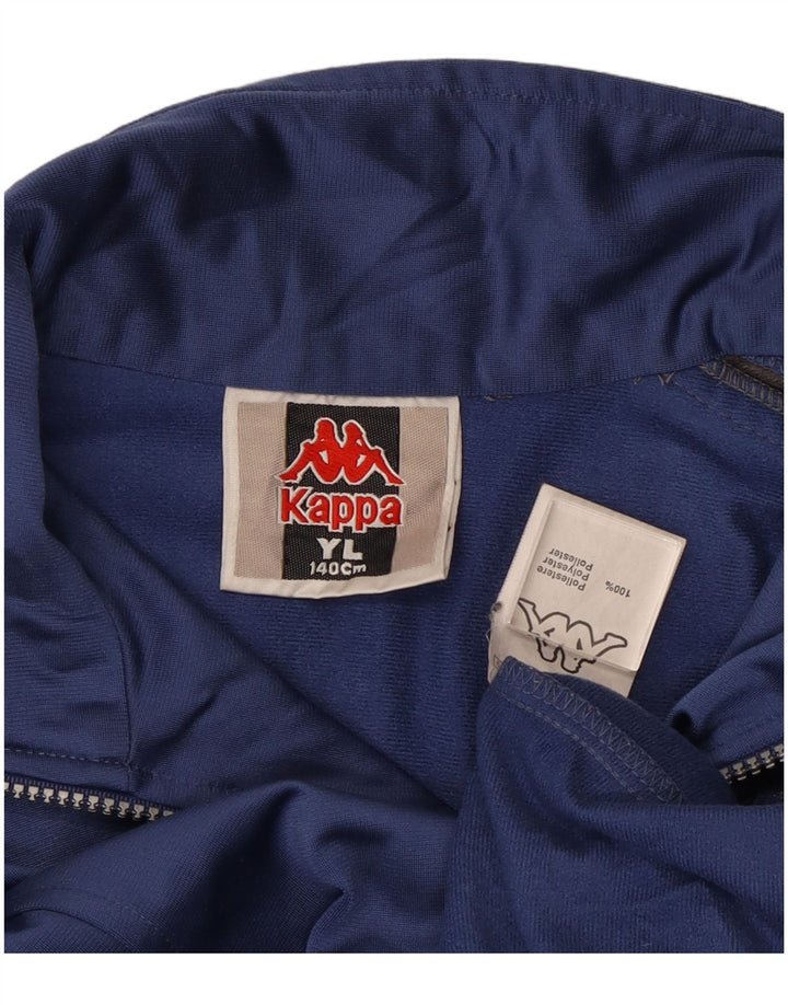 Top μπουφάν Kappa Boys Tracksuit 9-10 Years Large Blue Colorblock Polyester