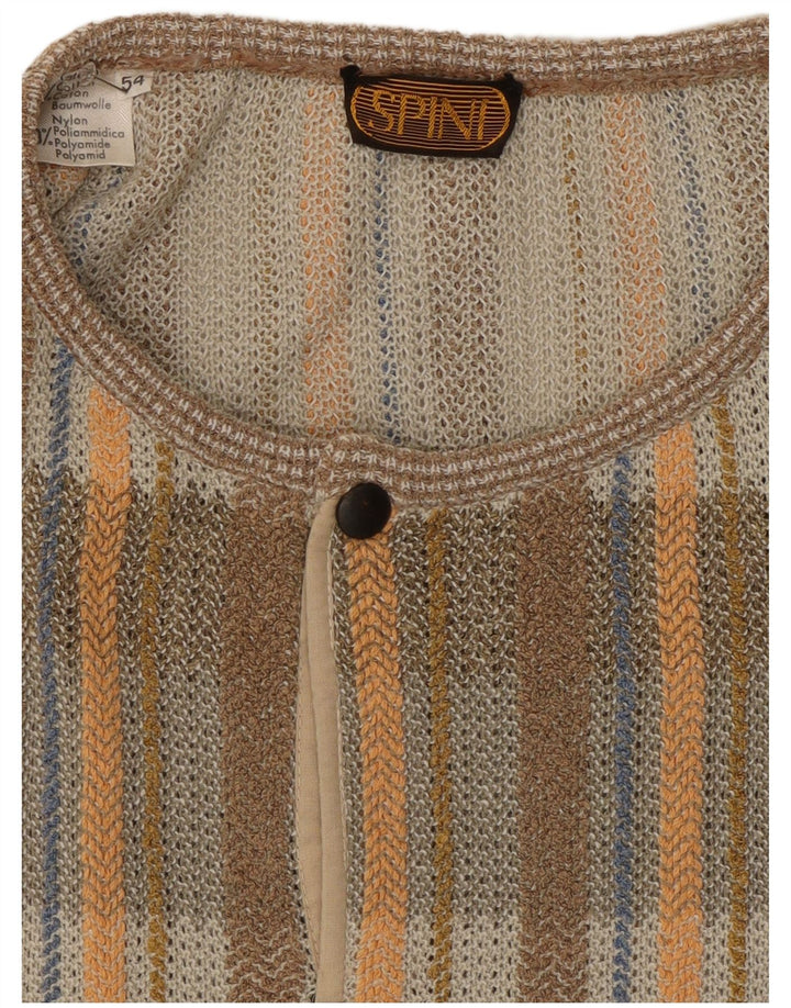 Vintage ανδρικό πουλόβερ με λαιμό IT 54 XL Γκρι βαμβακερό