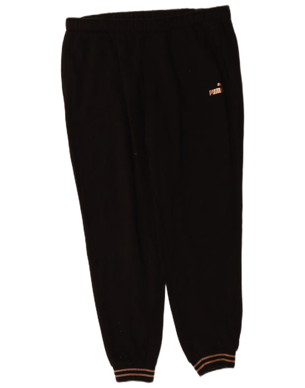 PUMA Γυναικεία αθλητική φόρμα Παντελόνι Joggers UK 16 Large Μαύρο Βαμβακερό